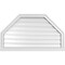 Ekena Millwork Octagonal Top Surface Mount PVC Gable Vent w/ 2"W x 2"P Brickmould Sill Frame, 38"W x 22"H GVPOT38X2203SF - alternate 1